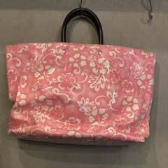DSQUARED2 ピンク 花柄 ビニールバック ディースク