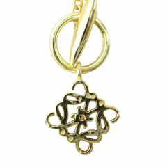 ロエベ LOEWE ネックレス アクセサリー ペンダント アナグラム ロゴ刻印 ボックス ゴールド色 ■GY17 /MQ ■OHのサムネイル