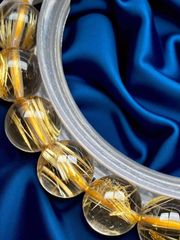 Pra7j26]式神入りタイチンルチル最強の金運・幸運・守護石9㍉超極品位