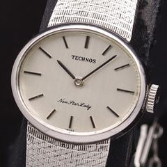 訳アリ未使用品 TECHNOS テクノス ニュースターレディー スイス製手巻 