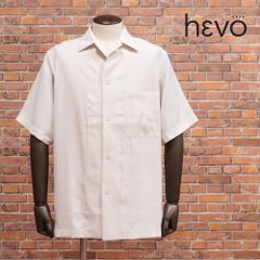 24春夏/Hevo/50サイズ/半袖シャツ NOVOLI さらっとレーヨン 無地 胸ポケット BIGシルエット イタリア製 イーヴォ 新品/ベージュ/kg153/