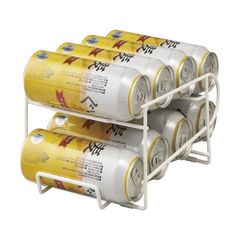 【新品】コロコロ缶配ストッカー 500ml用 コジット ストッカー 押し出し式 冷蔵庫 省スペース 収納 整理 片付け 缶ビール 缶ジュース スチール製 ラック 8缶 すべり止め 500ml