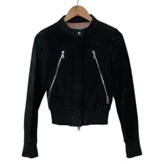 DOUBLE STANDARD CLOTHING(ダブルスタンダードクロージング) ブルゾン レディース美品  黒 長袖/春・秋物/ジップアップ/スエード