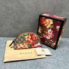 ◎J139 GUCCI グッチ GGブルームス 花柄 コスメティックポーチ