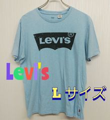 Levi's　リーバイス　水色　Ｔシャツ　Ｌ　素材不明　古着