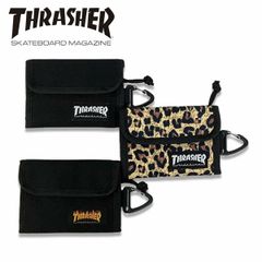 スラッシャー THRASHER 二つ折り財布 バイフォールド カードケース コインケース ロゴ カラビナ ファッション メンズ レディース ユニセックス カジュアル thr010 日本正規品