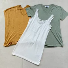 【まとめ売り】AZUL by moussy アズールバイマウジー 3点セットレディース Sサイズ トップス 夏物 ドルマンスリーブ ノースリーブ Vネック 半袖