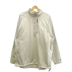 古着 メンズL NIKE/ナイキ 裏フリース ハーフジップ スウェットトップ ゴルフウェア 長袖 防寒 グレー  gl00401