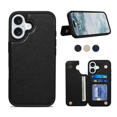 Shlybaay iPhone 16 用 ケース 背面 手帳型 カード iPhone16 用 背面ケース 手帳型ケース スマホケース ICカード収納 いPhone 16 アイフォン アイホン 16 用 カバー マグネット おしゃれ 6.1inch対応 T1 0