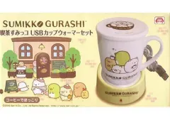 【中古】マグカップ・湯のみ(キャラクター) コーヒーでほっこり 喫茶すみっコ USBカップウォーマーセット 「すみっコぐらし」
