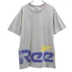 Reebok リーボック USA製 半袖 Tシャツ M グレー メンズ 古着