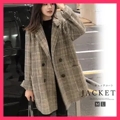 【スタッフおすすめ！】 チェックコート レディース グレンチェック テーラードジ ロングジャケット/チェスターコート冬/スーツジャケット きちんと感のある上品なテーラードジャケ おすすめ おしゃれ　かわいい　人気 83ZHMENGR-003