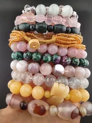 鱼戏莲叶间 金魚柄バングル黄龍玉バングル