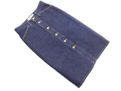 BEAUTY & YOUTH ビューティ&ユース ユナイテッドアローズ フロントボタン タイト デニムスカート sizeM/紺 ■■ レディース