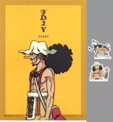 【中古】グッズセット ウソップ クリアファイル＆ステッカーセット 「一番くじ ワンピース 試練のその先へ」 J賞