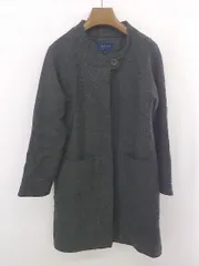 ◇ Rhythm of Life UNITED ARROWS スタンドカラー ロング 長袖 ジャケット サイズs グレー系 レディース E  【1304120003118】