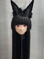 ☆即納 全頭マスク カツラ付き ロック付き NO.77 フルマスク