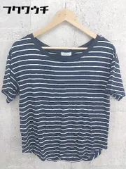 ◇ BEAUTY&YOUTH UNITED ARROWS ボーダー 半袖 Tシャツ カットソー ネイビー レディース 【中古】 【1002800660674】
