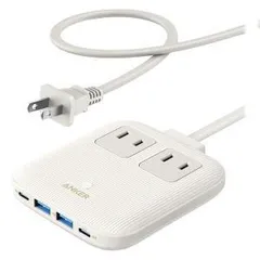 【新品・2営業日で発送】ANKER アンカー A9129N21 Anker Nano Charging Station (6-in-1、67W) ホワイト A9129N21 6ポート ／USB Power Delivery対応 