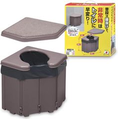 【開封済・未使用品】 サンコー 非常用 災害用 簡易トイレ コーナー型 10回分付 耐荷重120kg R-46 R0213 0214ML003 0020240213307594