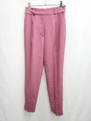 ◇ Θ NATURAL BEAUTY BASIC ナチュラルビューティーベーシック テーパード タックパンツ サイズS パープル系 レディース P  【1407260043577】