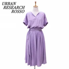 URBAN RESEARCH ROSSO アーバンリサーチロッソ キーネック ギャザーワンピース F PPL/薄紫