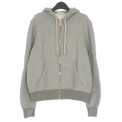BALENCIAGA グレー 短丈ジップパーカー BALENCIAGA - BALENCIAGA バレンシアガ 25SS Loop Sports Icon