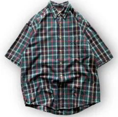 230201BRB118● 90S Eddie Bauer Cheak Shirts 90'S エディーバウアー チェックシャツ ビンテージ vintage 半袖シャツ ボタンダウン
