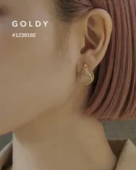 【SALE】GOLDY/ゴールディ/レイヤード ライン ドロップ ピアス/アクセサリー/1230102