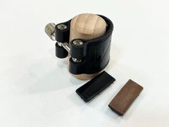 バンドレン　E♭クラリネットマウスピース用　リガチャー　レザー　プレート2枚付き【中古】【西巣鴨】