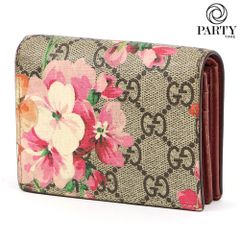GUCCI：GGブルームスプリント コンパクトウォレット 453176