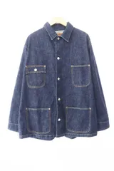 キャリー CALEE VINTAGE TYPE DENIM COVERALL OW INDIGO BLUE ヴィンテージ タイプ カバーオール デニム ジャケット L インディゴ ブランド古着ベクトル 中古241117