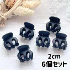 ミニヘアクリップ 黒 マットブラック 前髪 サイド 可愛い 韓国 ヘアアクセサリー 6個セット