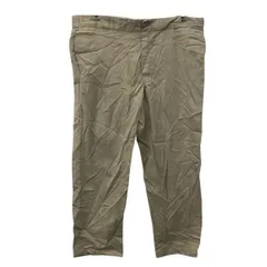 Dickies ワークパンツ W44 ベージュ ディッキーズ ジップアップ シンプル ワンポイント ビッグサイズ 2509-763