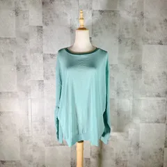 ティーケータケオキクチ TK TAKEO KIKUCHI カットソー 【L】 グリーン シースルー カジュアル クルーネック シンプル