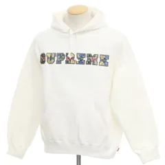 Supreme Patchwork Hooded Sweatshirt White L 17aw