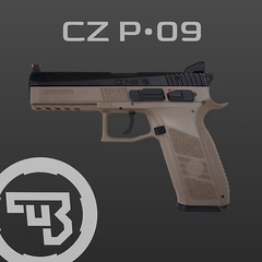 Ｃａｒｂｏｎ８　CZ P09 TAN <CZ社オフィシャルモデル>　STGA(全日本トイガン安全協会)認証商品