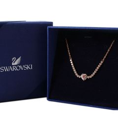 MOE25082 新品同様 SWAROVSKI スワロフスキー ブレスレット ゴールド×クリア ハート 箱付き アクセサリー
