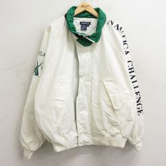 XL/古着 ノーティカ 長袖 ブランド セーリング ジャケット メンズ 90s ビッグロゴ チャレンジ ラグラン 大きいサイズ 白他 ホワイト spe 24