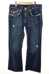 TRUE RELIGION スウェットパンツフレア・ストレートデニム Mサイズ TRUE RELIGION】☆ジーンズ☆ SINGLE NEEDLE SLIM FLARE JEAN