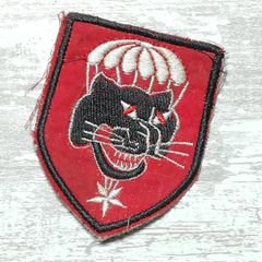 TI34 TIGER 虎 ベトナム 戦争 ワッペン 黒豹 ブラックパンサー タイガー トラ 動物 パラシュート 赤