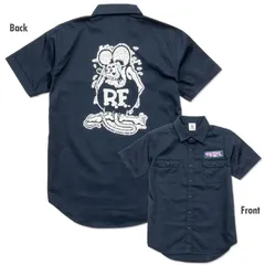ラット フィンク RAT FINK ストライプ ショート スリーブ ワーク