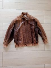 6L【新品】20万円 上質牛革 美ホワイトアイボリー レザージャケット