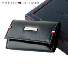 トミーヒルフィガー TOMMYHILFIGER キーケース メンズ 男性 31TL17X011-001 0094-5168 01 ブラック 6キーホック レザー 革 プレゼント ギフト