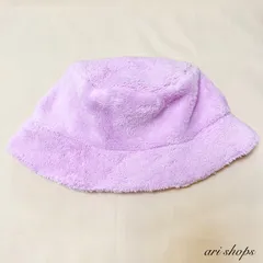 もこもこバケットハット　パープル