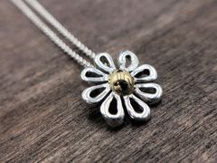 【管理番号82】 TIFFANY＆Co.  ティファニー デイジー フラワー パロマピカソ ネックレス SV925 K18 全長41.5㎝