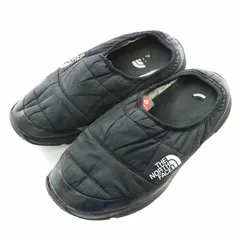 ザノースフェイス THE NORTH FACE フラットシューズ スリッポン ロゴ プリント US7 25cm 黒 ブラック /BBのサムネイル