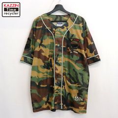 ローリングクレイドル 迷彩 カモ柄 ベースボールシャツ 半袖 ロリクレ 