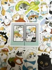 40枚　mofusand x SANRIO１　モフサンド　防水シール