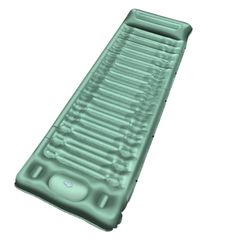 新品 キャンプ用マットレス、厚さ14 cmの自動膨張式屋外用スリーピングパッド、フットポンプ付き、ハイキング、バックパッキング用の防水性と耐久性のあるエアマットレス (Green)